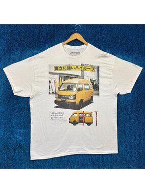 Subaru Japanese Van White T-Shirt Size 2X